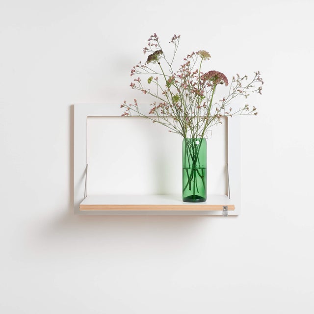 Contemporary 60×40-1 Fläpps Shelf in White from Ambivalenz For Sale - Image 3 of 6