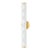 Mitzi Penny 6-Light Bath Bracket, Aged Brass/Textured White Combo For Sale