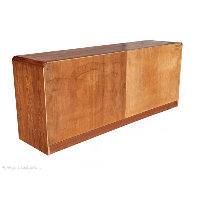 Cinnamon Mid Century Danish Teak Lowboy Dresser by Arne Wahl Iversen for Vinde Mobelfabrik For Sale - Image 8 of 18