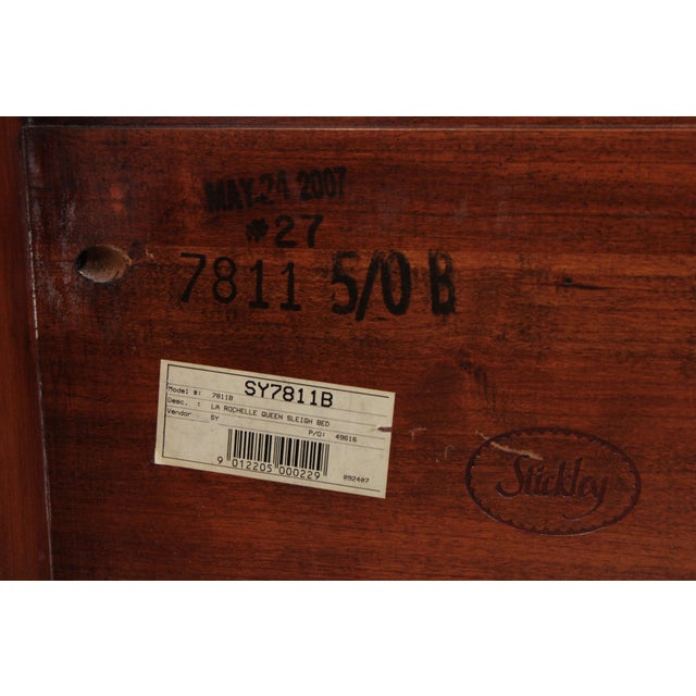 Stickley Cherry LaRochelle Queen Size Sleigh Bed For Sale - Image 18 of 18