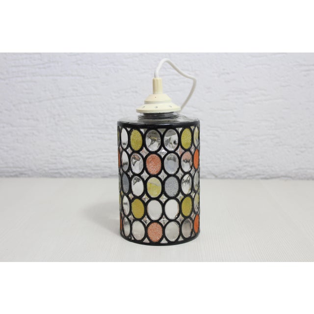 Vintage Glass Pendant Light from Limburg, 1970s For Sale - Image 3 of 12