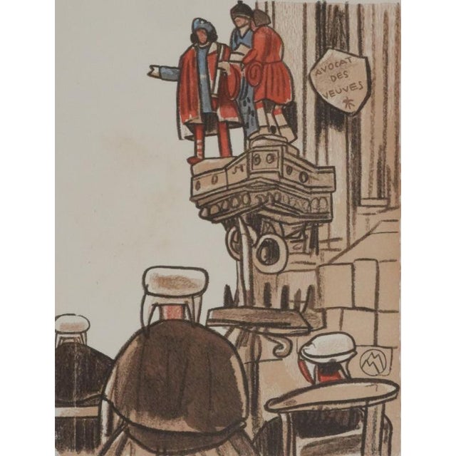 Mathurin Meheut, Procession for Saint Yves, 1937, Engraving For Sale - Image 4 of 7
