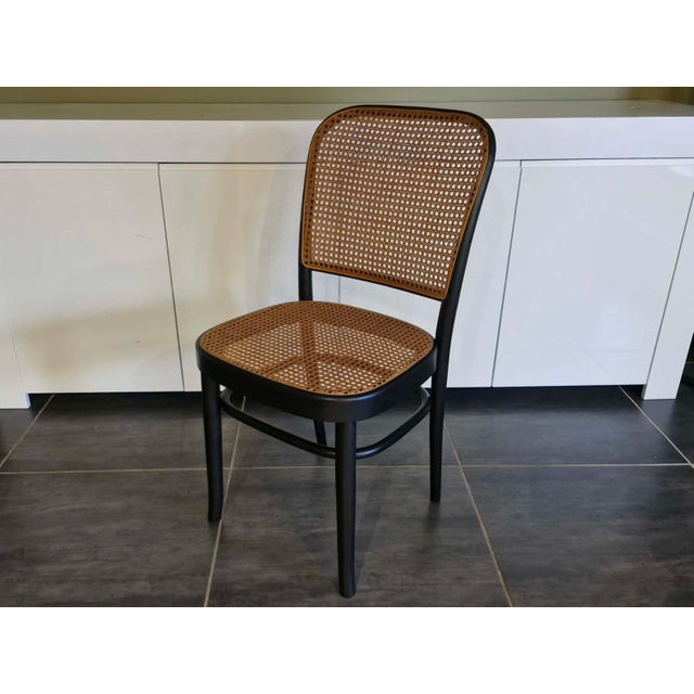 1990s Vintage Model 811 Chair by Joseph Hoffmann, 1990, Set of 8 For Sale - Image 5 of 12