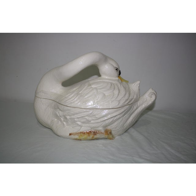 Italian Goose Soup Tureen With Ladle Chairish