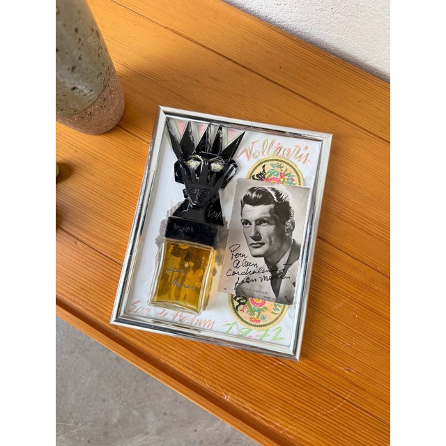 A truly astonishing, entirely handcrafted piece, created by a novice artist, showcasing the french actor and artist jean...