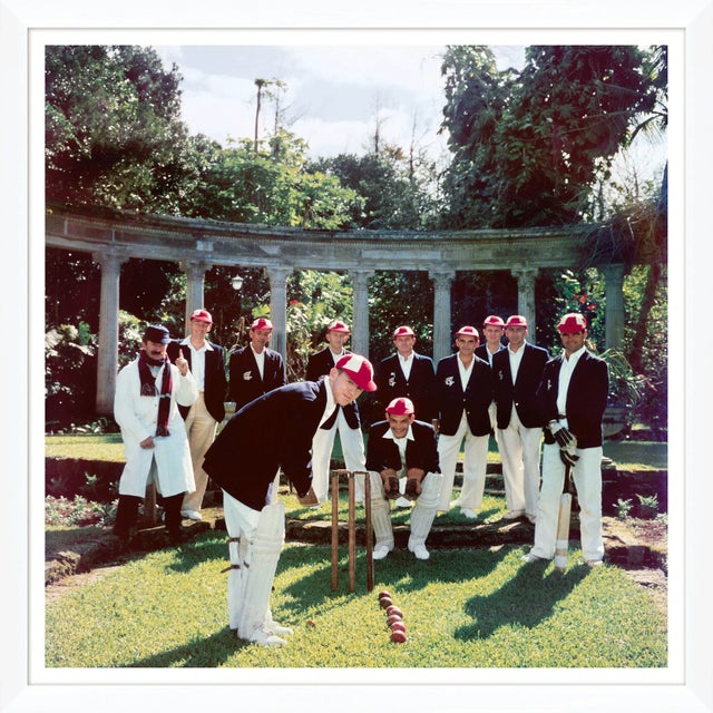 Getty Images "Dapper Cricketers," Slim Aarons, January 1, 1957 Framed Art Print MATERIALS: Archival Giclee Print on Luster...