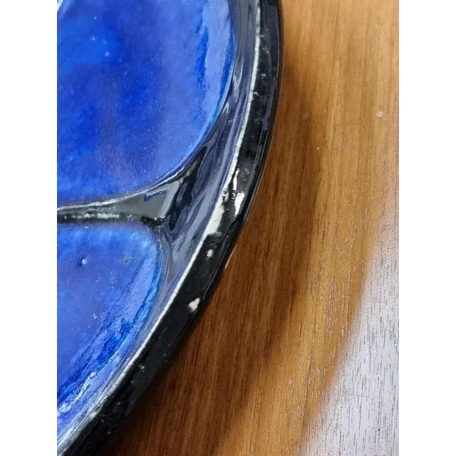 Large Scandinavian Modern Decorative Plate by Sylvia Leuchovius for Rörstrand, 1950s For Sale - Image 6 of 8