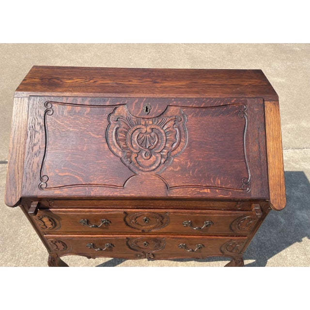 Vintage French Secretary Desk For Sale - Image 4 of 12