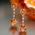 2010s Natural Morganite Diamond Earrings 14k Gold 10.1 TCW Certified For Sale - Image 5 of 14
