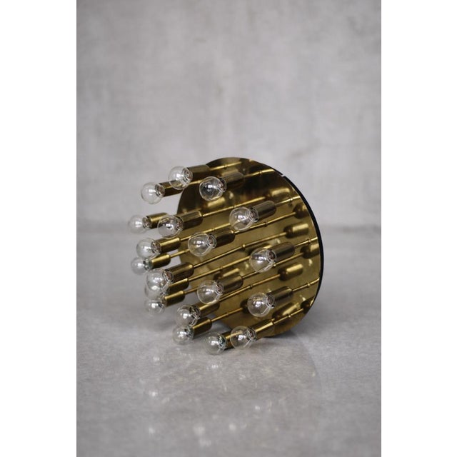 Mid-Century Modern German Atomic Brass Ceiling Lamp from Cosack Leuchten, 1960s For Sale - Image 4 of 18