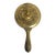 1890’s Antique Victorian Gold Hand Mirror Angel Face For Sale