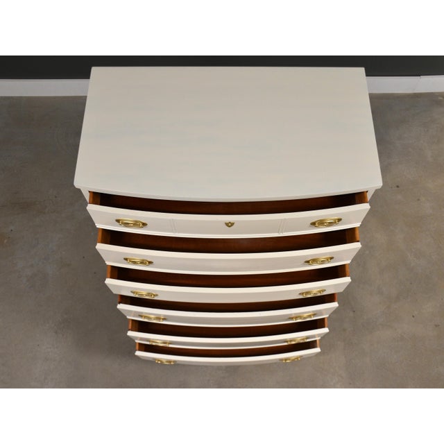 1960s White Shabby Chic Modern Tall Dresser For Sale - Image 10 of 11
