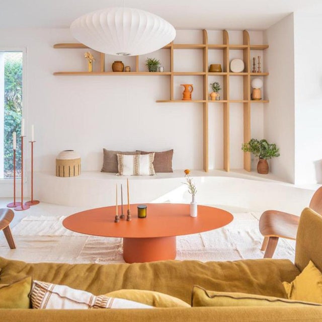 Bohemian low basse oval metal table by laurence du tilly dimensions: d 160x80 x h 35 cm materials: metal. The longer oval...