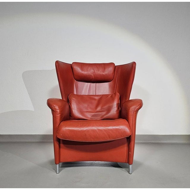 Set of DS-23 Lounge Chair and Ottoman by Franz Josef Schulte for de Sede For Sale - Image 11 of 18