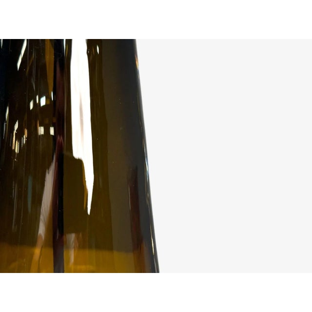 Nils Landberg, Swedish Modern, Brown Tinted Glass, Table Lamp, Sweden, 1970s For Sale - Image 4 of 7