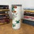 Late 20th Century Cylindrical Ceramic White Vase with Deer Design For Sale - Image 5 of 12