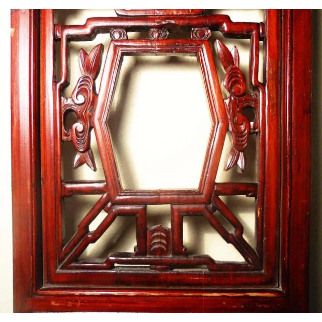 Early 19th Century Antique Chinese Screen PanelsCunninghamia Wood - A Pair For Sale - Image 4 of 11