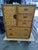 Dixie Furniture Co. Vintage Dixie Rattan & Wicker Armoire With Brass Handles For Sale - Image 4 of 10