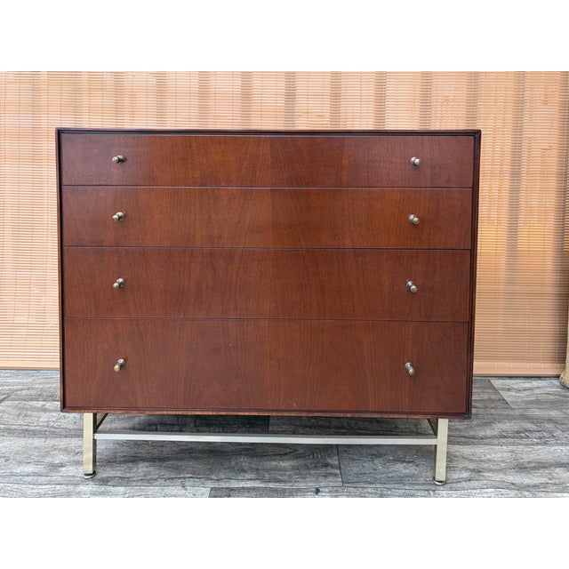 Mid-Century Modern Refinished Mid Century Modern Chest of Drawers by John Stuart. Circa 1960s. For Sale - Image 3 of 18