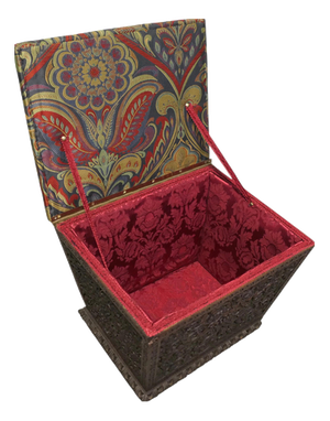 Anglo Indian Profusely Carved Sewing Box