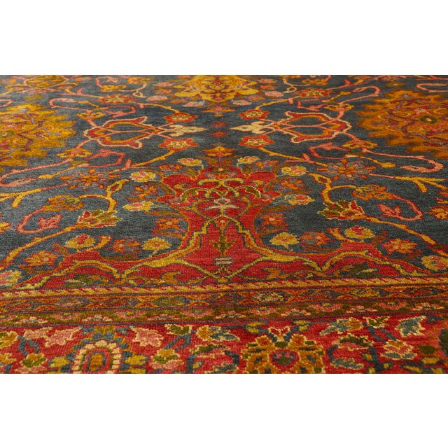 Late 19th Century Late 19th Century Persian Sultanabad Rug, 10'05 X 19'00. For Sale - Image 5 of 10