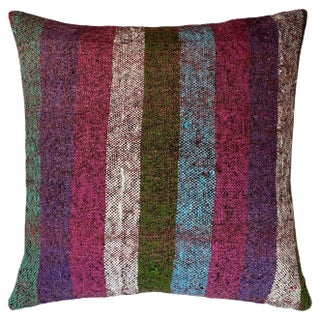 Turkish Kilim Rug Cushion Cover for Meditation Bench For Sale