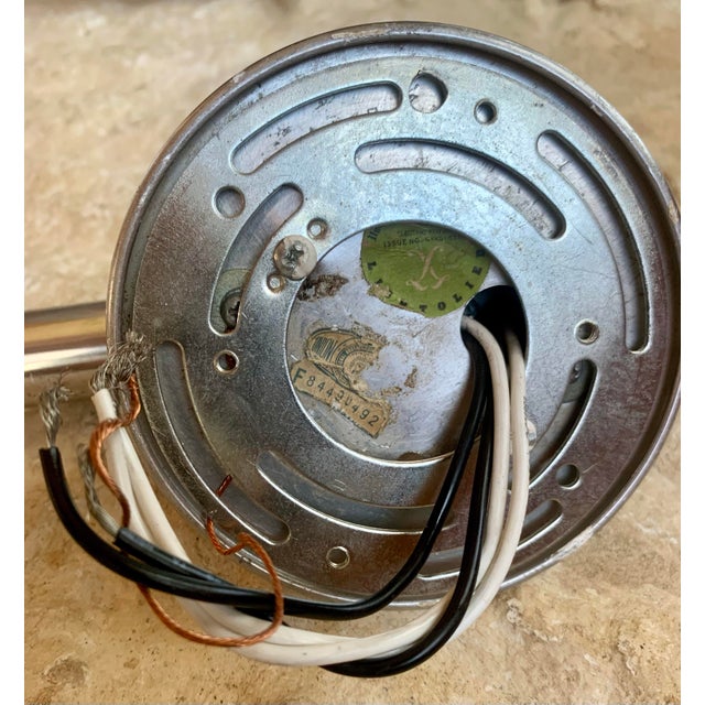 Metal Rare Mid-Century Modern ‘Lightolier’ 6 Bulb Vintage Chrome Finish Light Fixture For Sale - Image 7 of 11