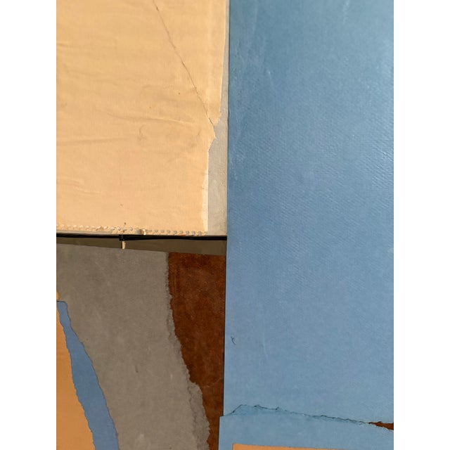 1960s Barbara Beck 1960s Paper Collage on Board For Sale - Image 5 of 6