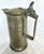 Antique 1800s pewter tankard. Monogrammed R. L., but predates Ralph Lauren. Lidded single handle pitcher. The tankard...