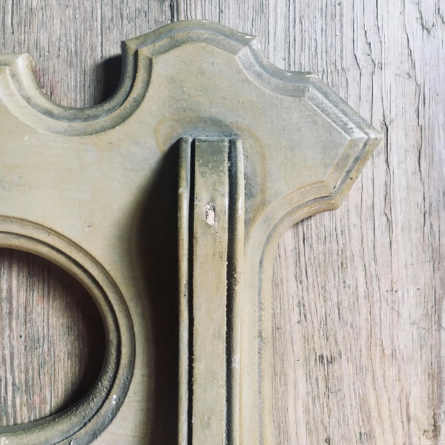 Wood Folk Victorian Painted Wood Towel Rack For Sale - Image 7 of 9