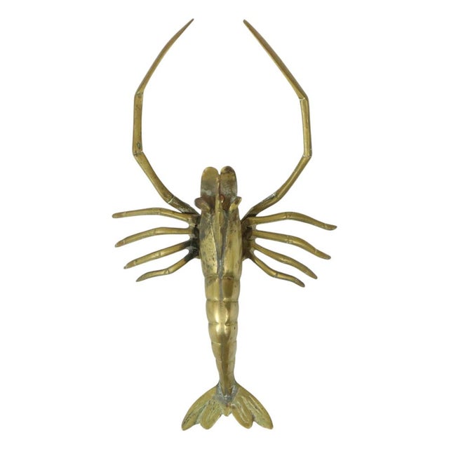 Vintage Brass Shrimp Scampi Figurine, 1960s For Sale - Image 6 of 11