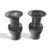 Chinese Late 20th Century Chinese Black Glazed Porcelain Dragon Vases – A Pair For Sale - Image 3 of 12