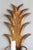 1950s Large 1950s Spanish Gilt Metal Foliate Three-Arm Wall Sconce For Sale - Image 5 of 11