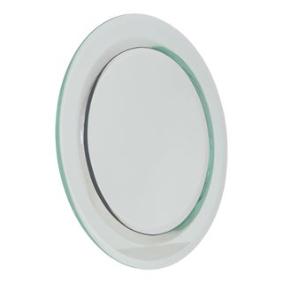 Large Vintage Mirror with Double Facet Edge, 1970s For Sale