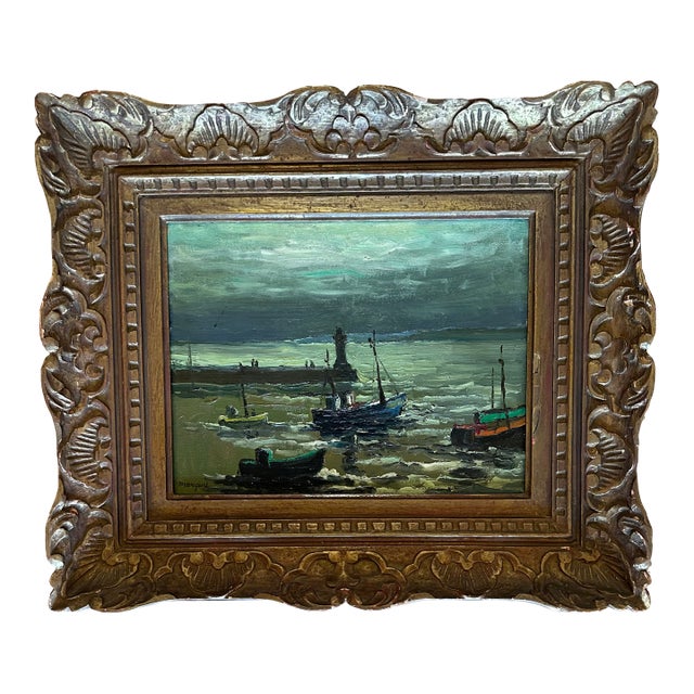Early 20th Century Albert Marquet Oil Painting on Wood For Sale