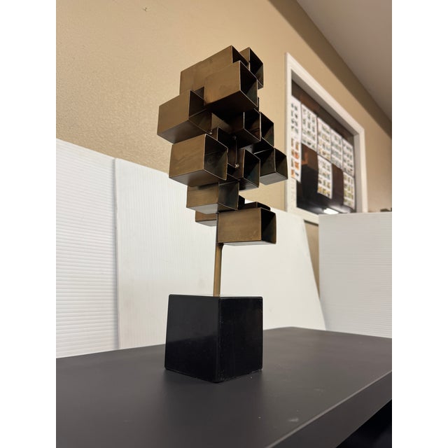Stone Arteriors Home Edan Brutalist Sculpture For Sale - Image 7 of 12