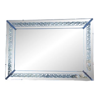 1960’s Maison Jansen Hollywood Regency Eglomise Mirror For Sale