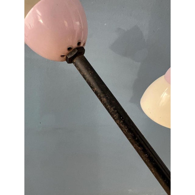 Beige Mid-Century Lilac Spider Lamp, 1950s For Sale - Image 8 of 11