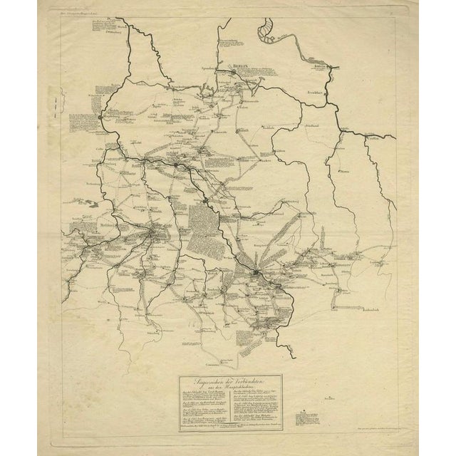 Germany Allied Military Campaign Map by Ausfeld, 1814 For Sale - Image 11 of 12