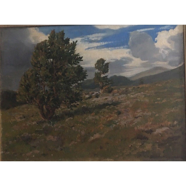 Schmidt Nielsen, Hilly Landscape, 1925, Oil on Canvas For Sale - Image 10 of 13