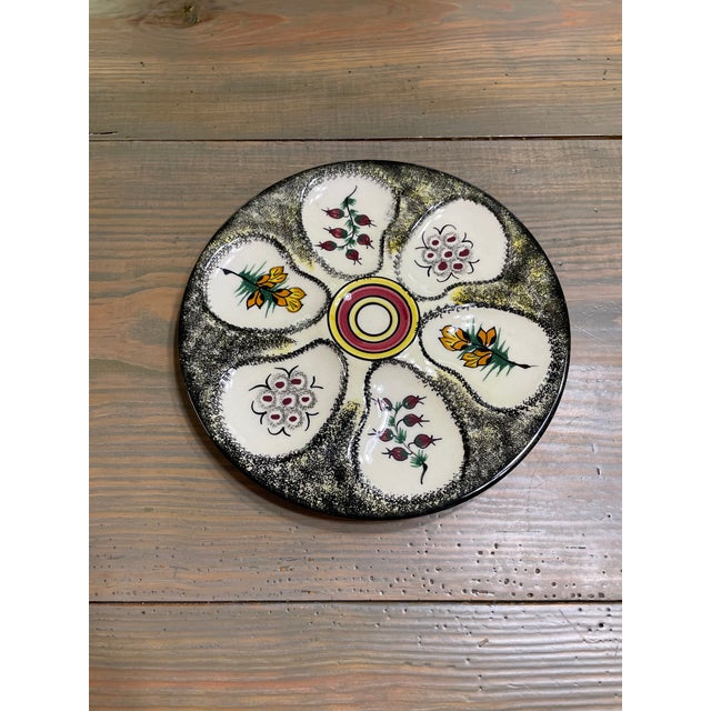 Vintage 1960s French Henriot Quimper Oyster Plate For Sale - Image 13 of 13