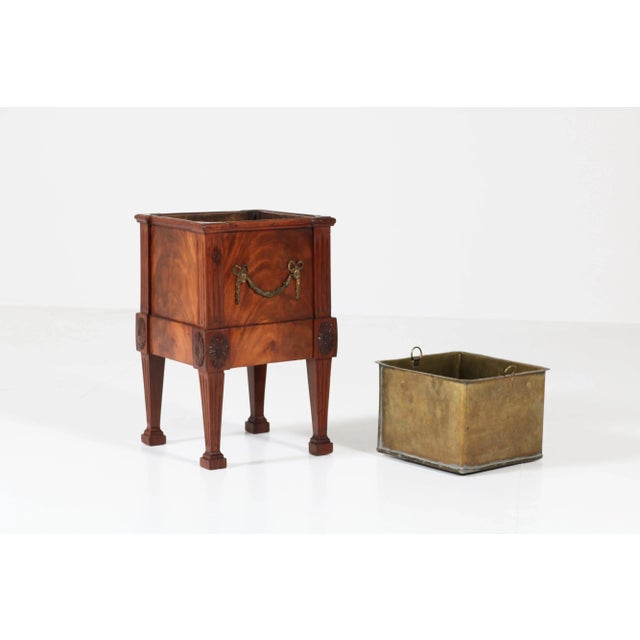 Antique Dutch Mahogany Louis XVI Wine Cooler, 1790s For Sale - Image 4 of 10