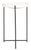 White Bavaria Marble Side Table in White / Black For Sale - Image 8 of 8