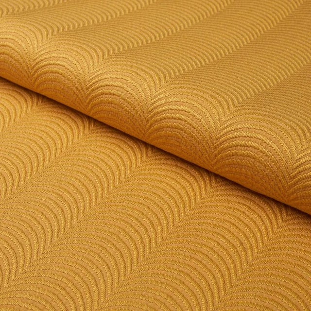 Schumacher x Neisha Crosland Hurdles Performance Fabric in Saffron For Sale
