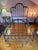 Rare! Beautiful late-19th-century Victorian iron bed frame with an ornate, highly detailed design. The frame features...