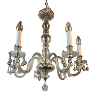 Vintage European Crystal Chandelier For Sale