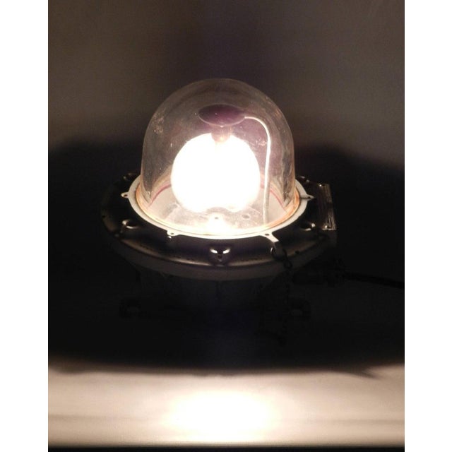 Gold Large Industrial Spinning Bulk Head Light from ATX Legrand, 1960s For Sale - Image 8 of 10