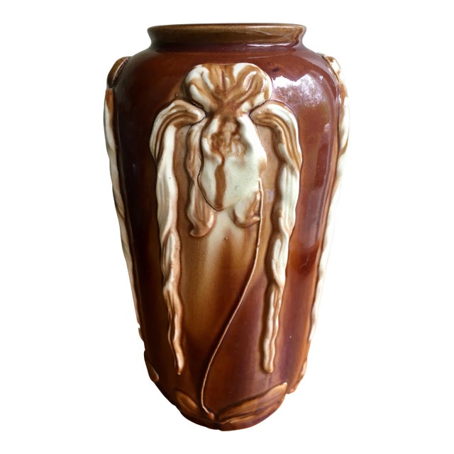 Deco Style Ceramic Vase For Sale