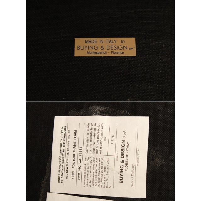 Buying & Design Italia Louis XVI Style White Oval Back Armchair For Sale - Image 10 of 12