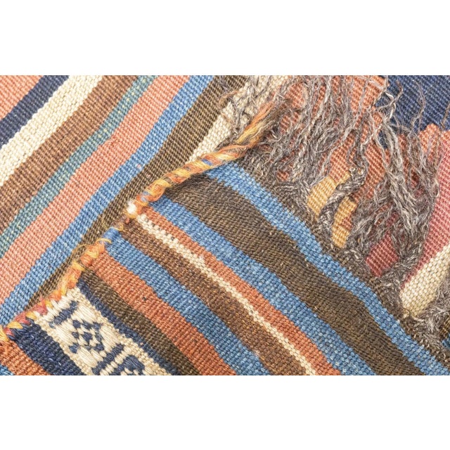 Persian Fine Antique Persian Qashqai Kilim Rug 5'5'' X 8'2'' For Sale - Image 3 of 12